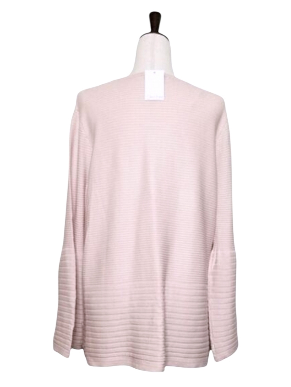 Calvin Klein Blush Bell Sleeved Ribbed Sweater Size XL - Picture 4 of 8
